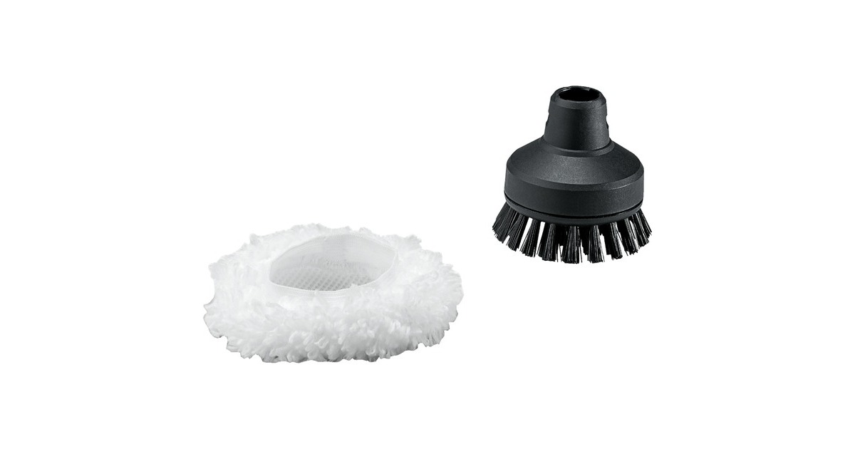 Kärcher Mikrofaser-Überzug, für große Rundbürste, Wischbezug(weiß, 2 Stück)