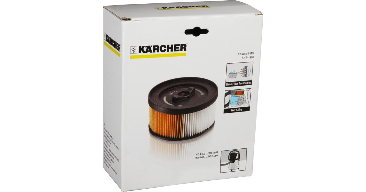 Kärcher Nano-beschichteter Patronenfilter(für WD 4, WD 5, WD 5.800 eco!ogic)