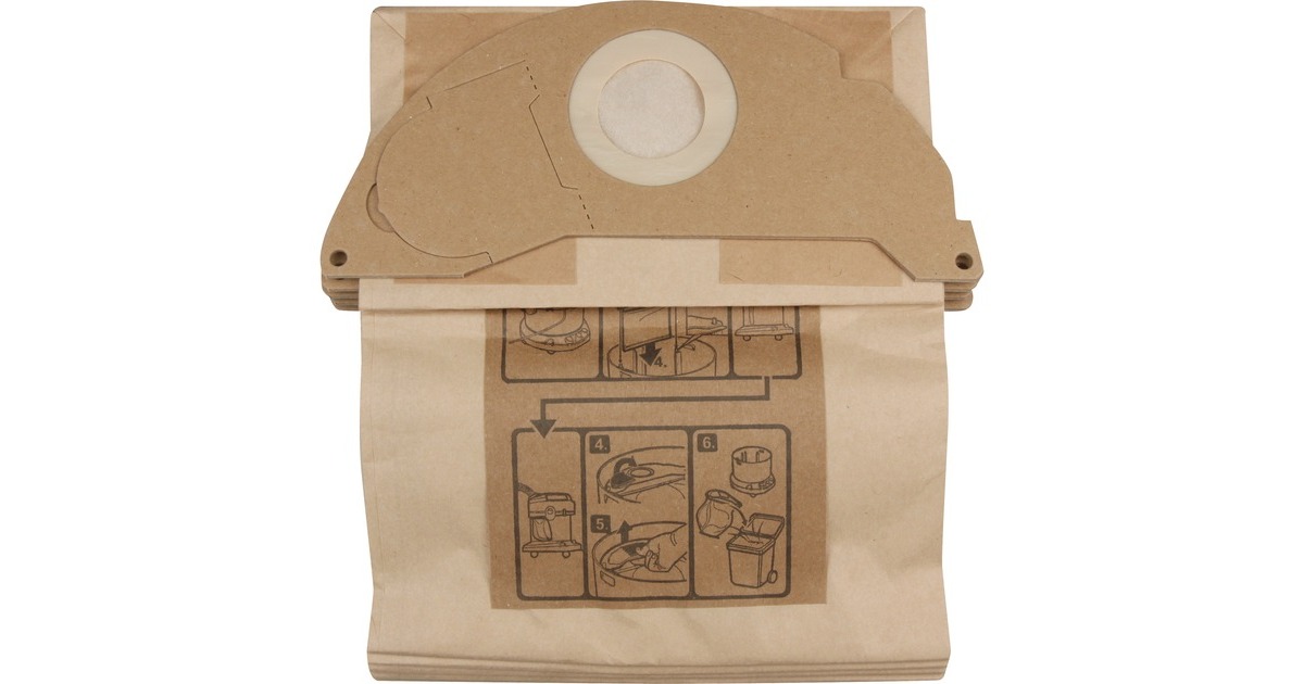 Kärcher Papier-Filtertüten 6.904-322.0, Staubsaugerbeutel(5 Stück)