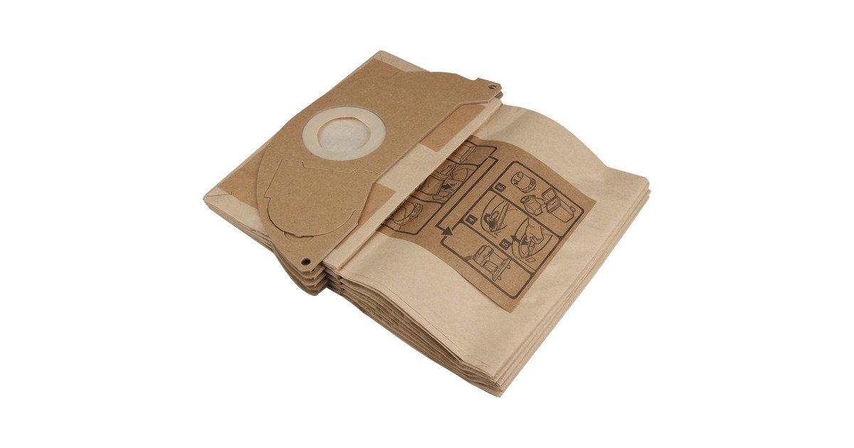 Kärcher Papier-Filtertüten 6.904-322.0, Staubsaugerbeutel(5 Stück)