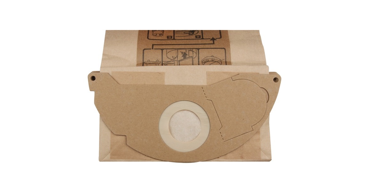 Kärcher Papier-Filtertüten 6.904-322.0, Staubsaugerbeutel(5 Stück)