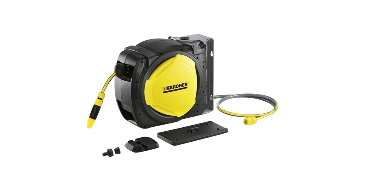 Kärcher Premium Schlauchbox CR 7.220 Automatic, Schlauchtrommel(schwarz/gelb, 20 Meter)