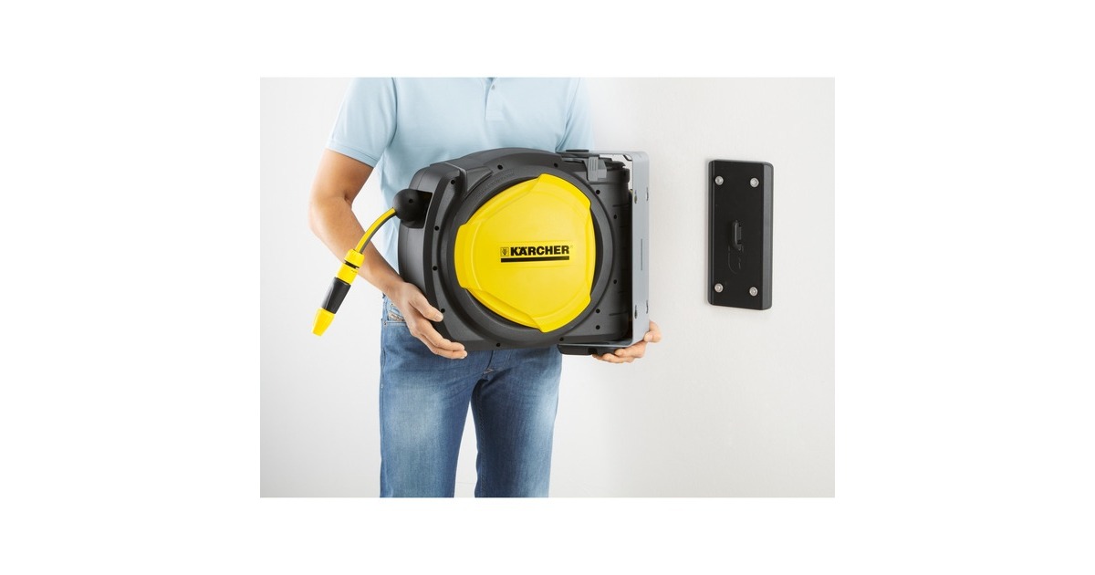 Kärcher Premium Schlauchbox CR 7.220 Automatic, Schlauchtrommel(schwarz/gelb, 20 Meter)