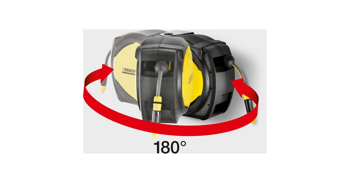 Kärcher Premium Schlauchbox CR 7.220 Automatic, Schlauchtrommel(schwarz/gelb, 20 Meter)