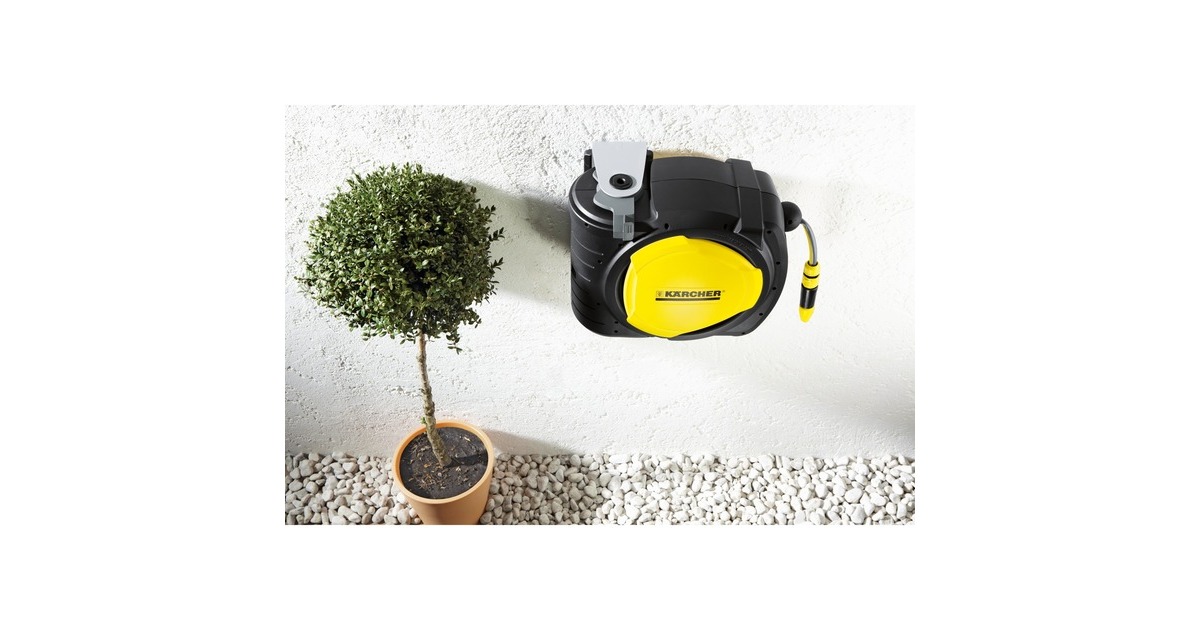 Kärcher Premium Schlauchbox CR 7.220 Automatic, Schlauchtrommel(schwarz/gelb, 20 Meter)