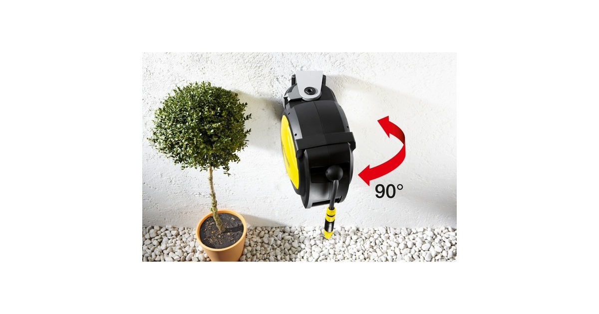 Kärcher Premium Schlauchbox CR 7.220 Automatic, Schlauchtrommel(schwarz/gelb, 20 Meter)