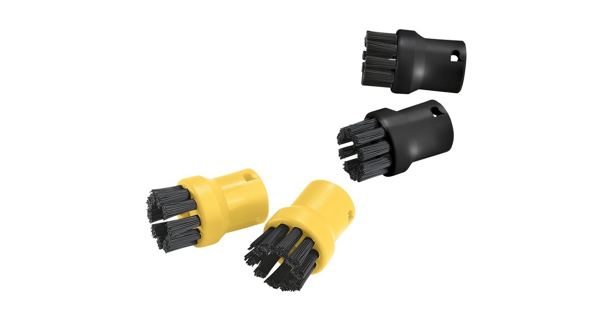 Kärcher Rundbürstenset, Reinigungsbürste(schwarz/gelb, 4 Stück)