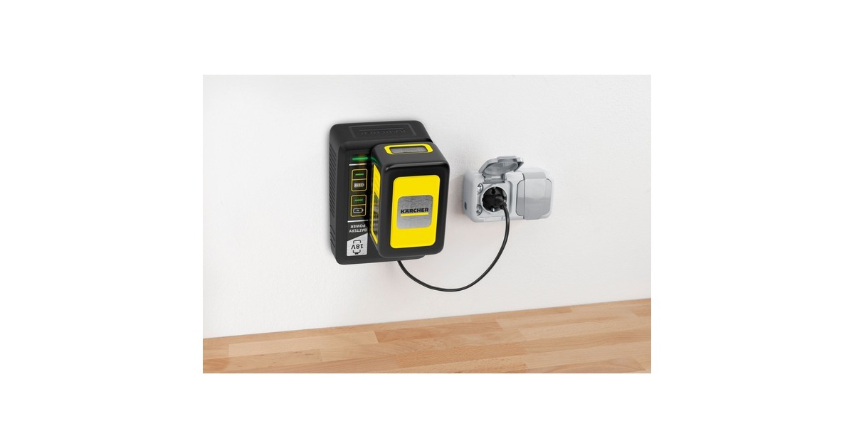 Kärcher Starter Kit Battery Power 18/50, Set(schwarz/gelb, Akku Battery Power 18/50 mit Schnellladegerät 18 V)