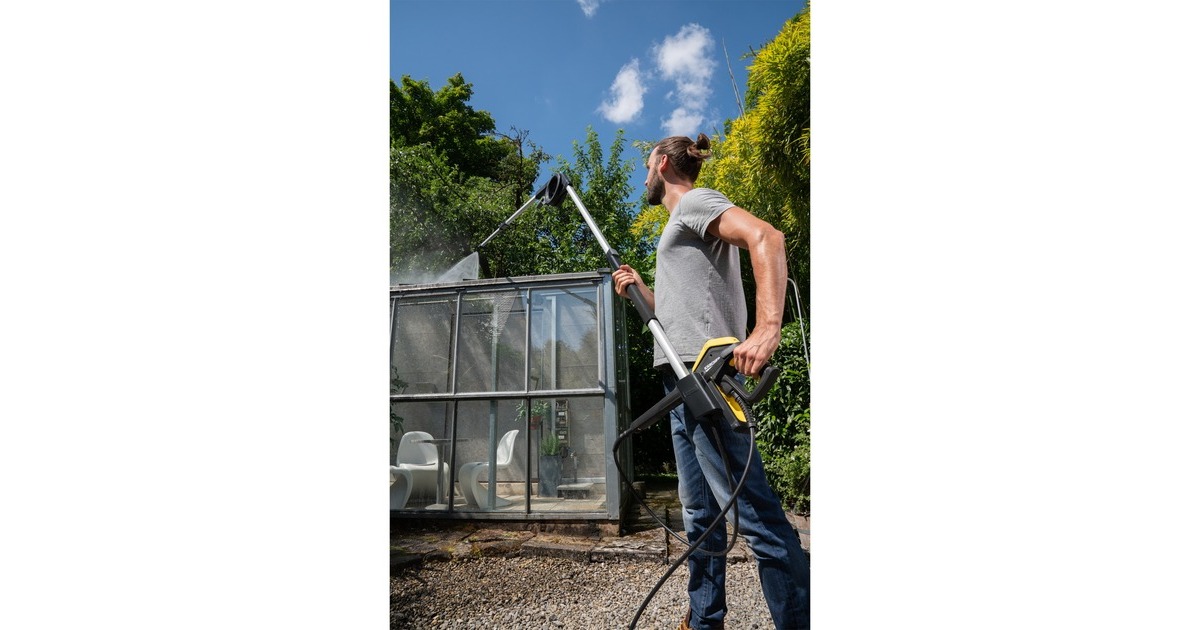 Kärcher TLA 4 Teleskop-Strahlrohr, Düse(schwarz, für Fassaden- und Glas-Reinigungsaufsatz)