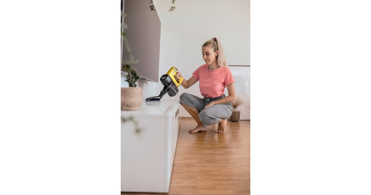 Kärcher VC 4 Cordless myHome, Stielstaubsauger(schwarz/gelb)