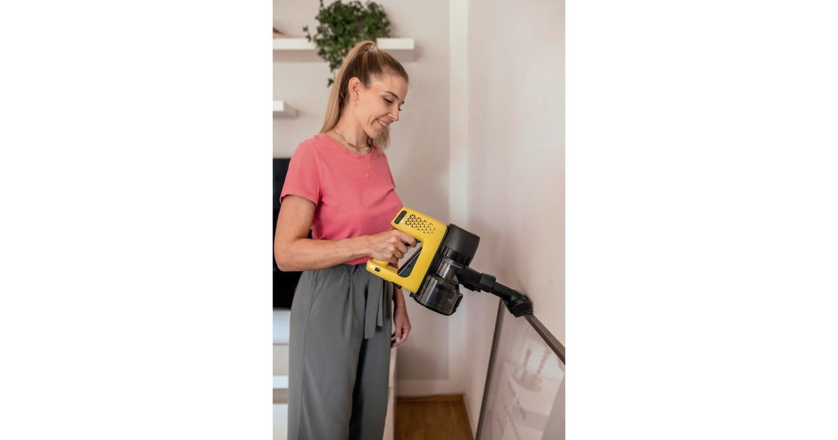 Kärcher VC 4 Cordless myHome, Stielstaubsauger(schwarz/gelb)