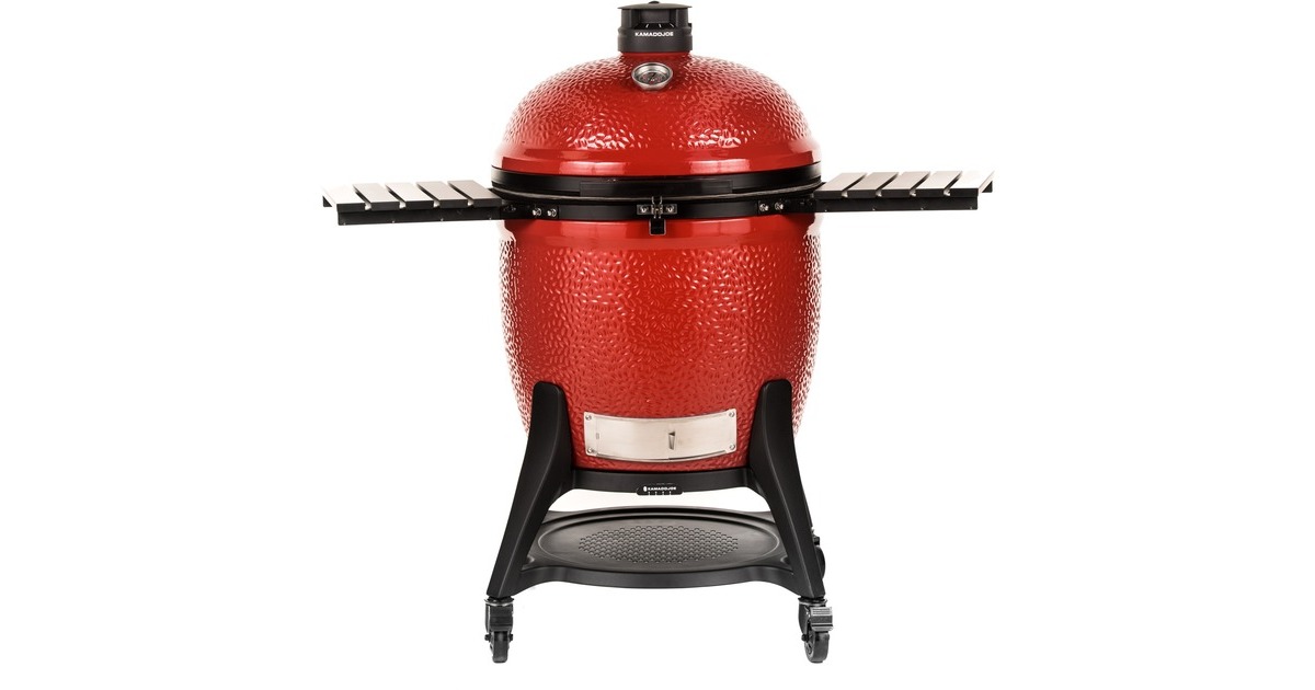 Kamado Joe Big Joe III, Holzkohlegrill(rot/schwarz, Ø 61cm)