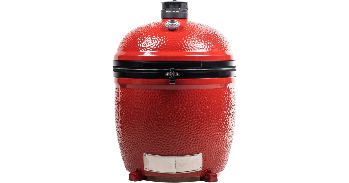 Kamado Joe Big Joe III, freistehend, Holzkohlegrill(rot/schwarz, Ø 61cm)