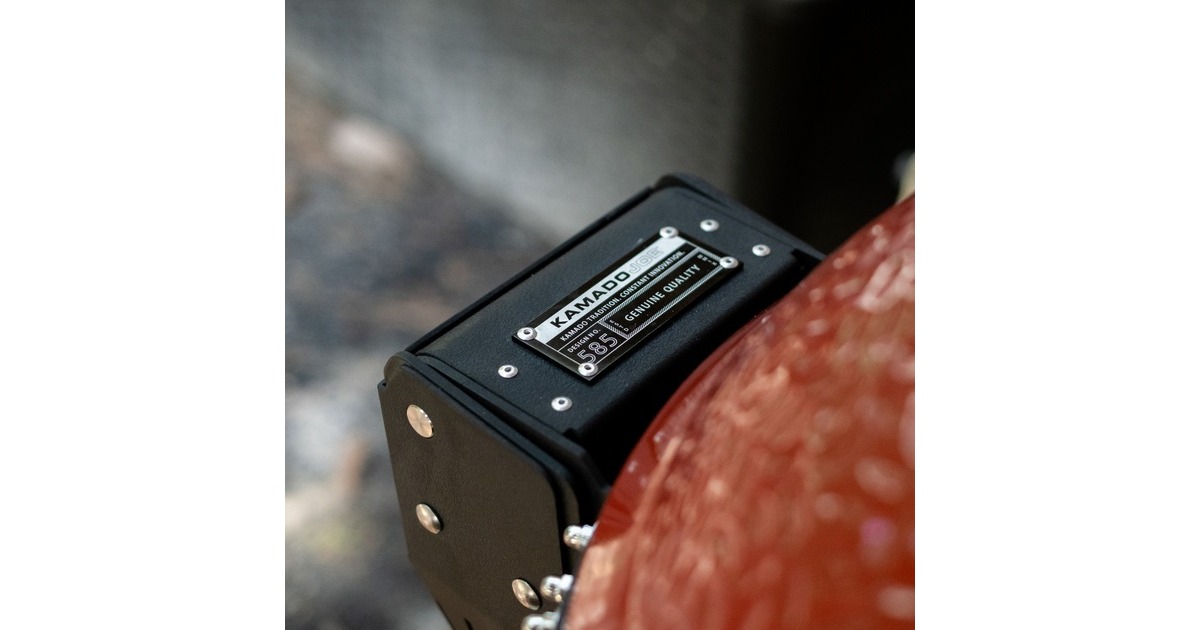 Kamado Joe Big Joe III, freistehend, Holzkohlegrill(rot/schwarz, Ø 61cm)