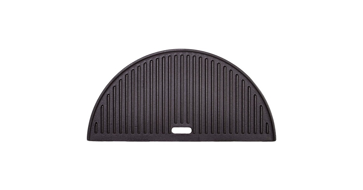 Kamado Joe Gusseisen Grillplatte halbrund CJ, Grillrost(schwarz, für Kamado Joe Classic) Kamado Joe Gusseisen Grillplatte halbrund CJ, Grillrost(schwarz, für Kamado Joe Classic)