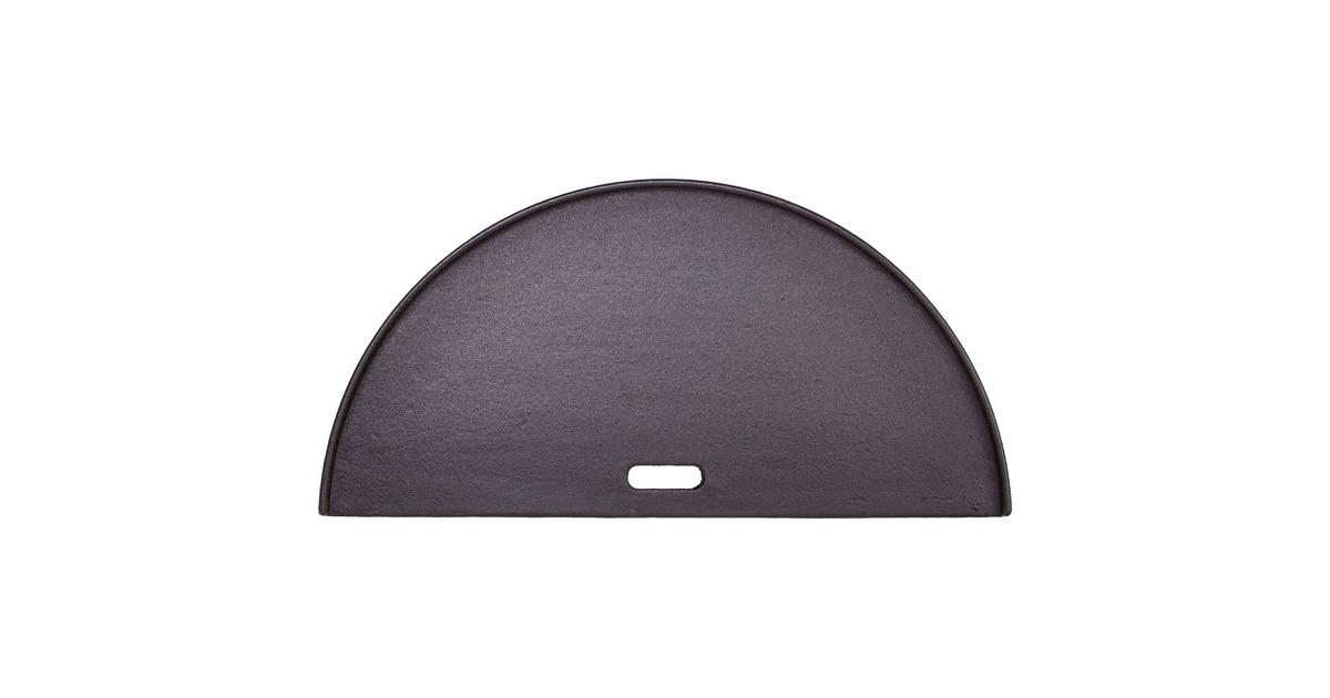 Kamado Joe Gusseisen Grillplatte halbrund CJ, Grillrost(schwarz, für Kamado Joe Classic)