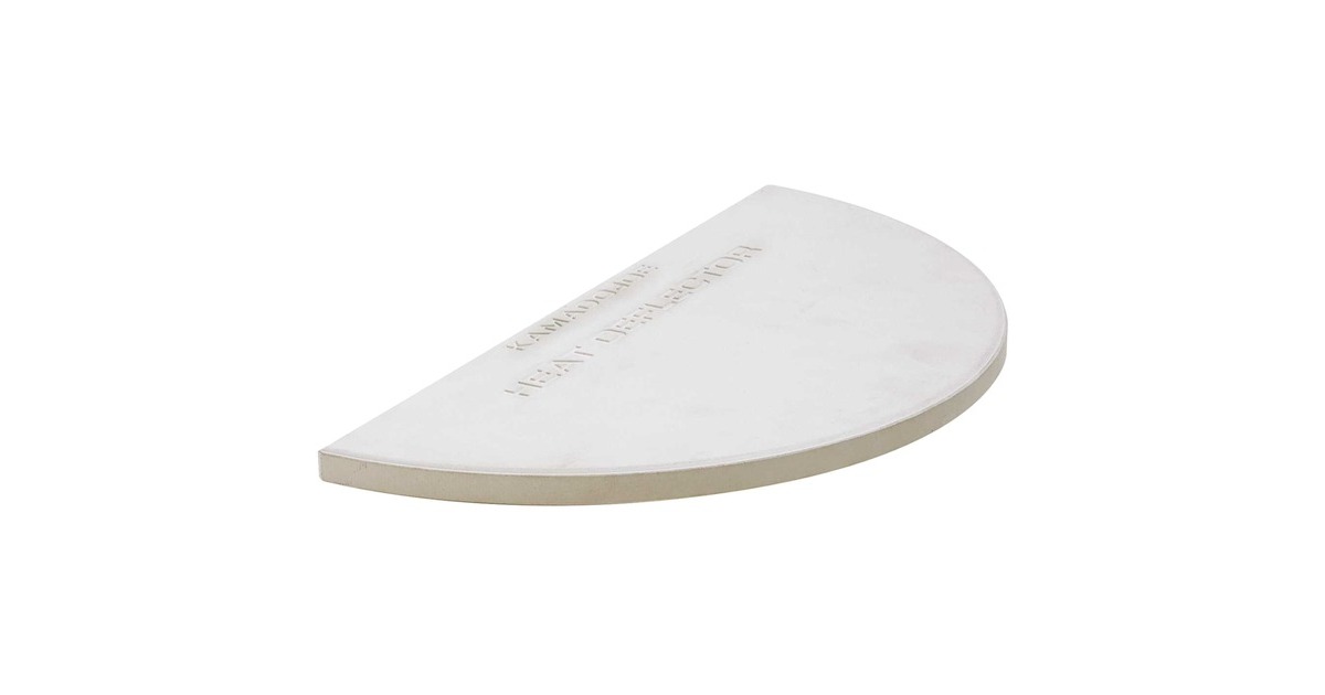 Kamado Joe Hitzedeflektor halbrund BJ, 2 Stück, Abdeckung(grau, für Kamado Big Joe)