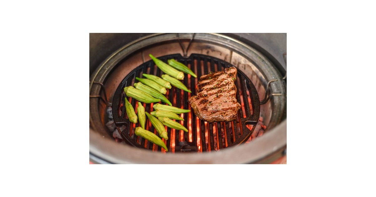 Kamado Joe Sear Plate für Kamado Joe Classic I, II, III und Joe Jr., Grillrost(schwarz, Ø 34cm)