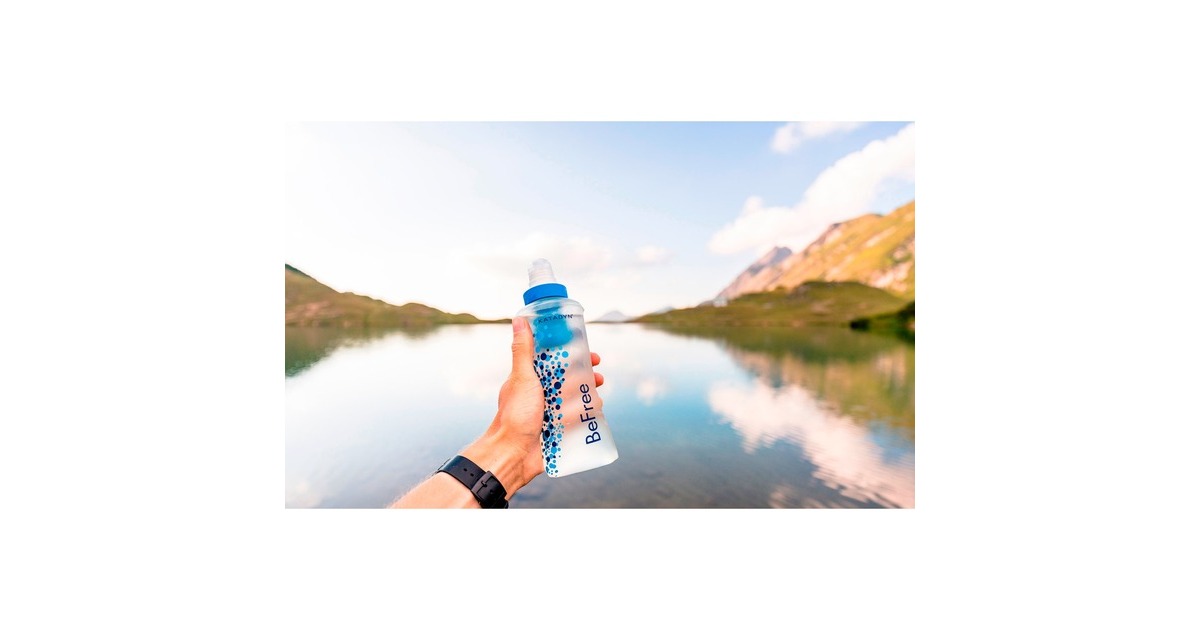 Katadyn Trinkbeutel BeFree Filtersystem 0,6 Liter, Trinkflasche(transparent/blau)