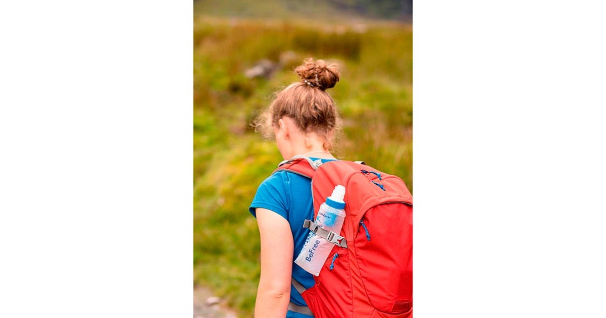 Katadyn Trinkbeutel BeFree Filtersystem 0,6 Liter, Trinkflasche(transparent/blau)