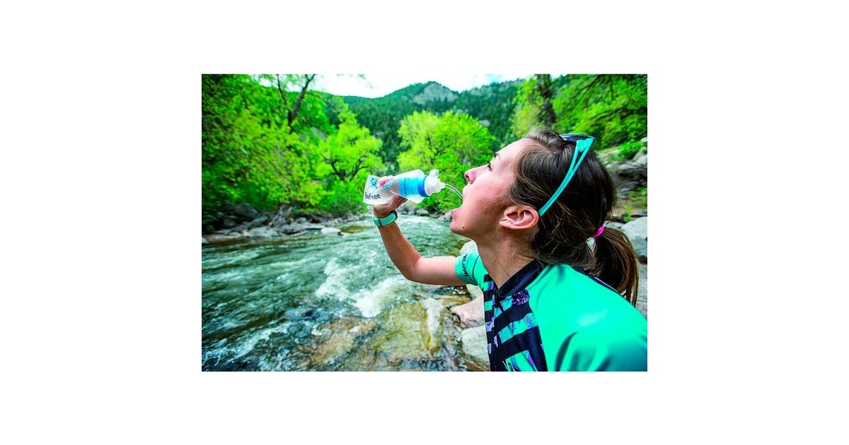 Katadyn Trinkbeutel BeFree Filtersystem 1,0 Liter, Trinkflasche(transparent/blau)