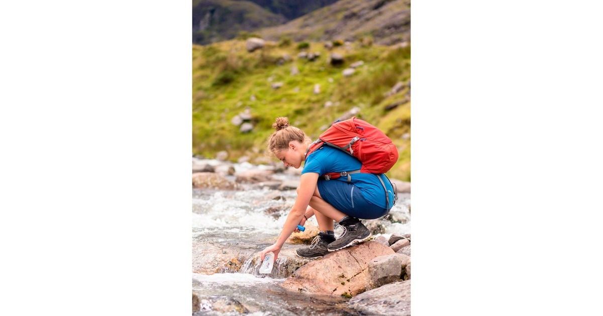 Katadyn Trinkbeutel BeFree Filtersystem 1,0 Liter, Trinkflasche(transparent/blau)