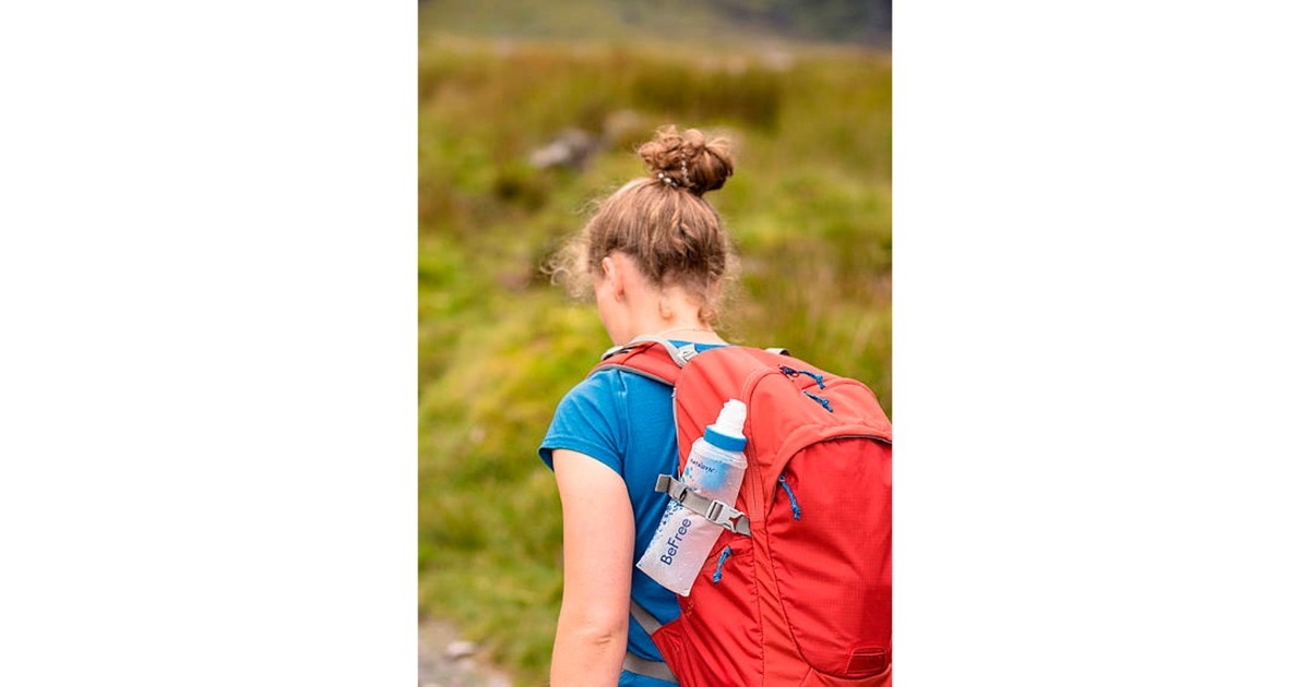 Katadyn Trinkbeutel BeFree Filtersystem 1,0 Liter, Trinkflasche(transparent/blau)