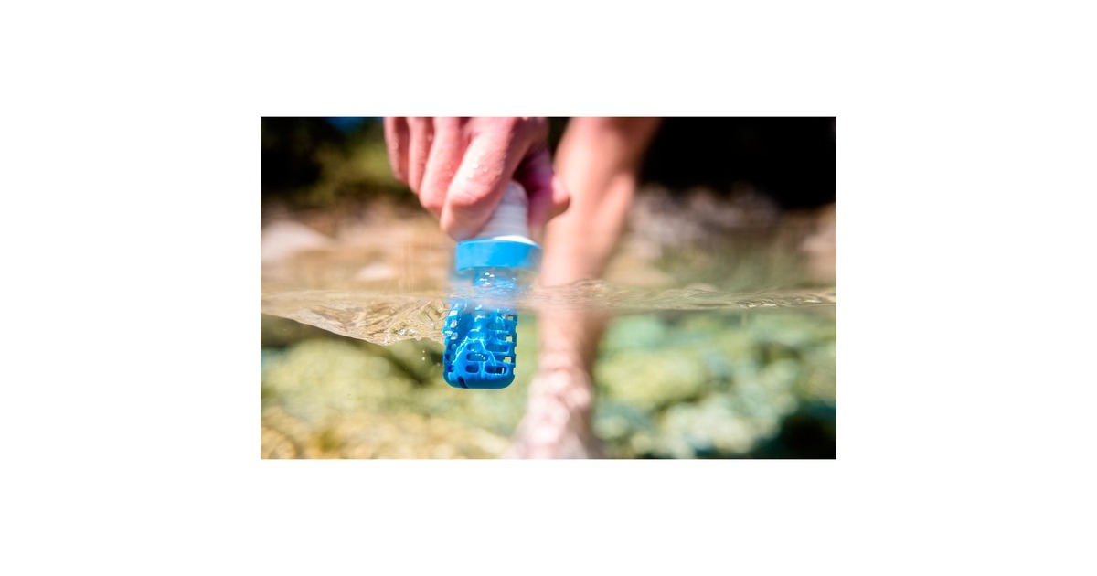 Katadyn Trinkbeutel BeFree Filtersystem 1,0 Liter, Trinkflasche(transparent/blau)