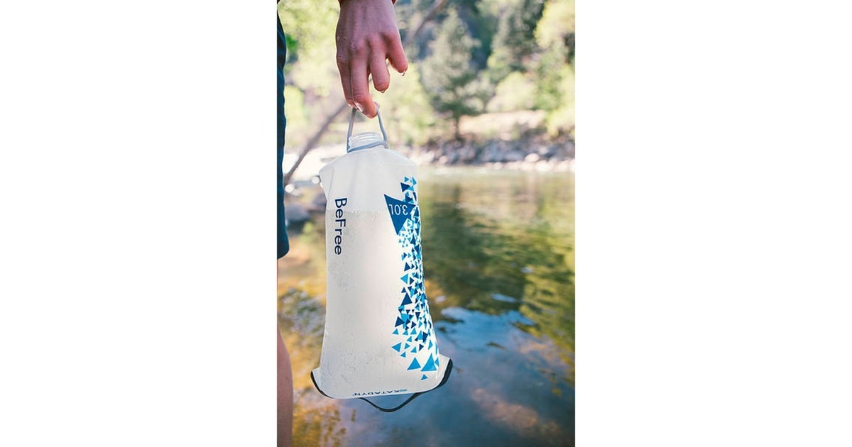 Katadyn Trinkbeutel BeFree Filtersystem 3,0L Gravity, Wasserbehälter(transparent/blau)