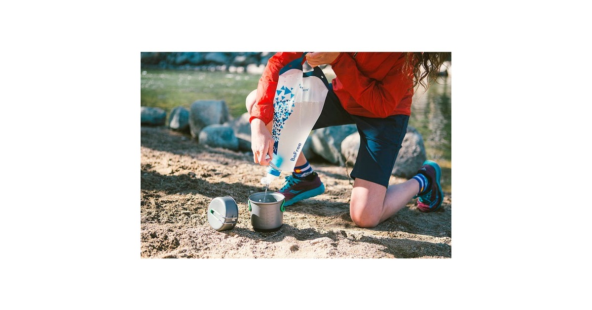 Katadyn Trinkbeutel BeFree Filtersystem 3,0L Gravity, Wasserbehälter(transparent/blau)