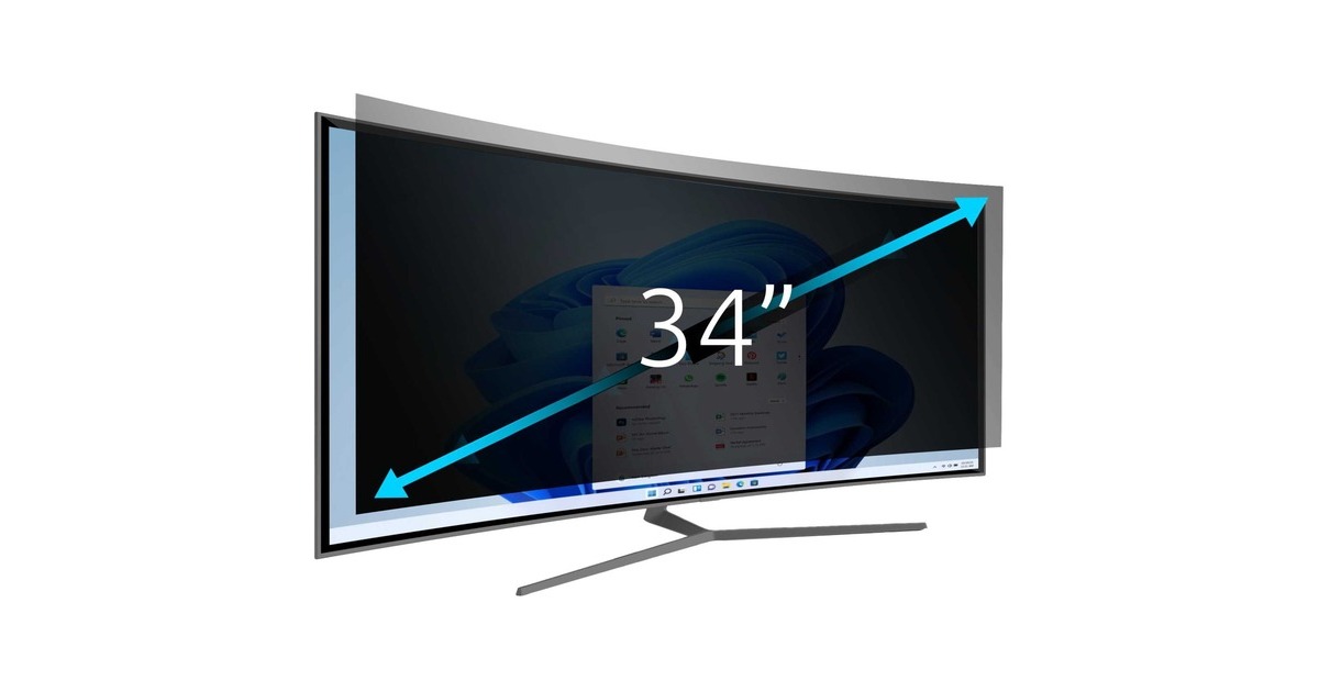 Kensington Blickschutzfilter (2-fach, abnehmbar)(schwarz, 86 cm (34"))