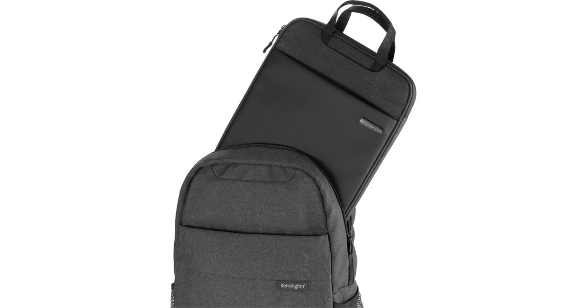 Kensington Eco Laptop- und Tablet Sleeve , Notebooktasche(schwarz/grau, bis 35,6 cm (14