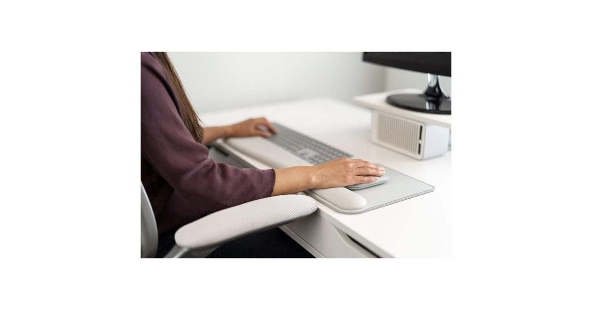 Kensington ErgoSoft Mauspad mit Handgelenkauflage für Standardmäuse(grau)