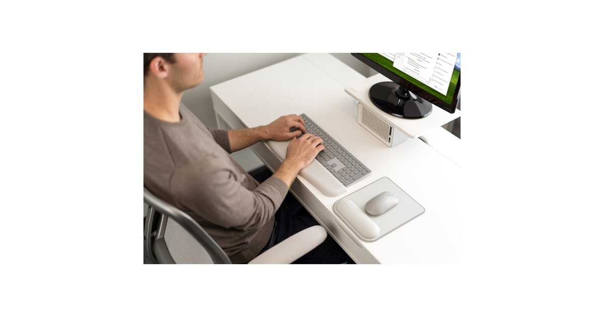 Kensington ErgoSoft Mauspad mit Handgelenkauflage für Standardmäuse(grau)
