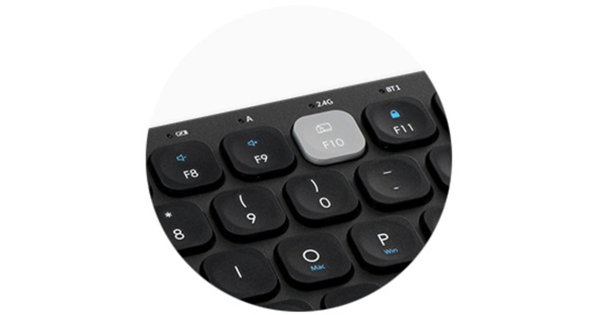 Kensington Kompakte Multi-Device Dual Wireless Tastatur(schwarz, DE-Layout)