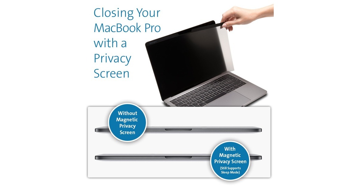 Kensington Magnetischer Blickschutzfilter(schwarz, MacBook Pro 13