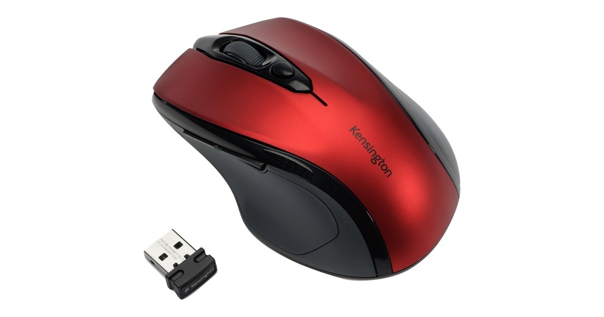 Kensington Pro Fit kabellose Mid-Size-Maus(rot)
