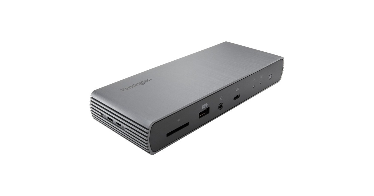 Kensington SD5750T, Dockingstation(aluminium (gebürstet)/schwarz, Thunderbolt, USB-C, USB-A)