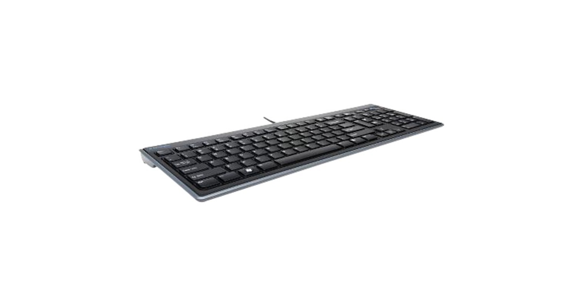 Kensington Slim Type Keyoard, Tastatur(schwarz, DE-Layout)