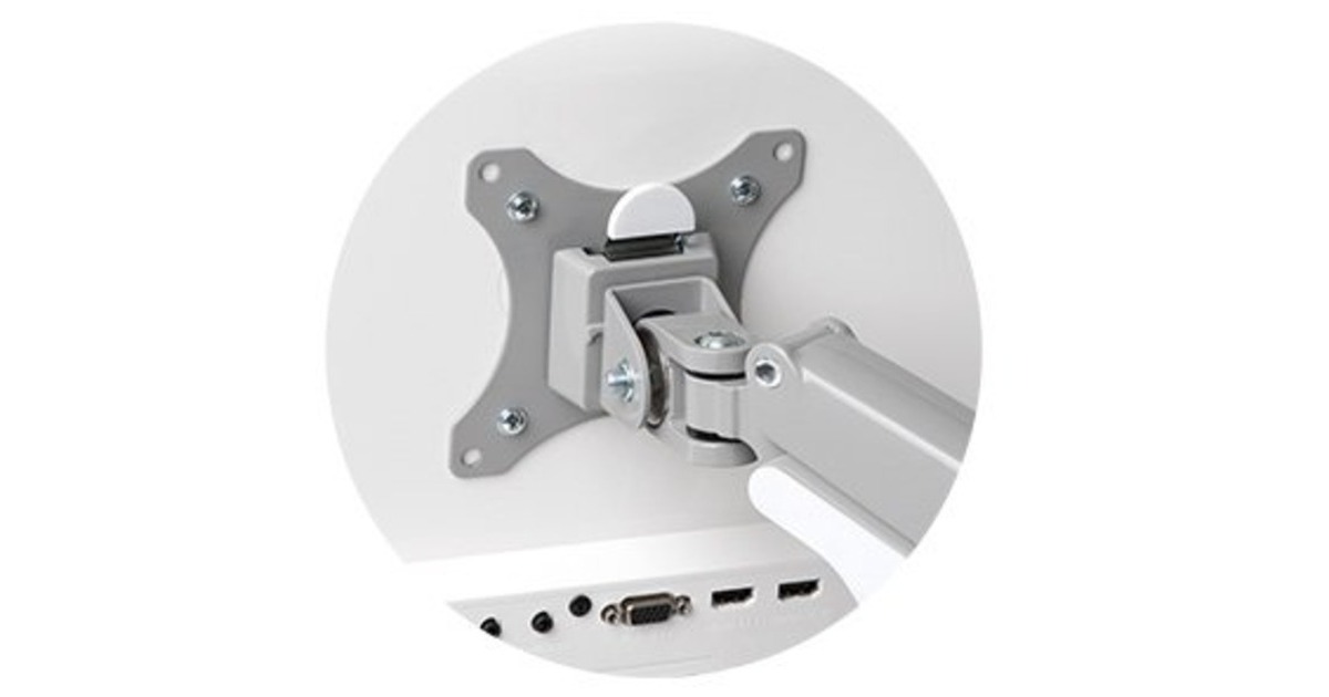 Kensington SmartFit One Touch Dual Monitorarm, Monitorhalterung(grau)