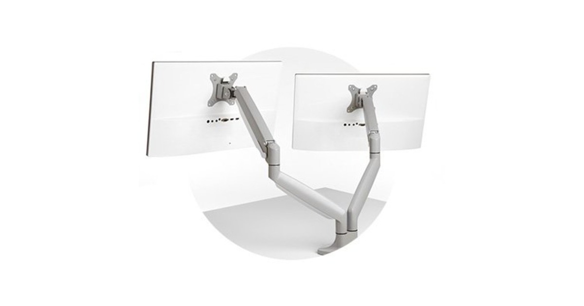 Kensington SmartFit One Touch Dual Monitorarm, Monitorhalterung(grau)