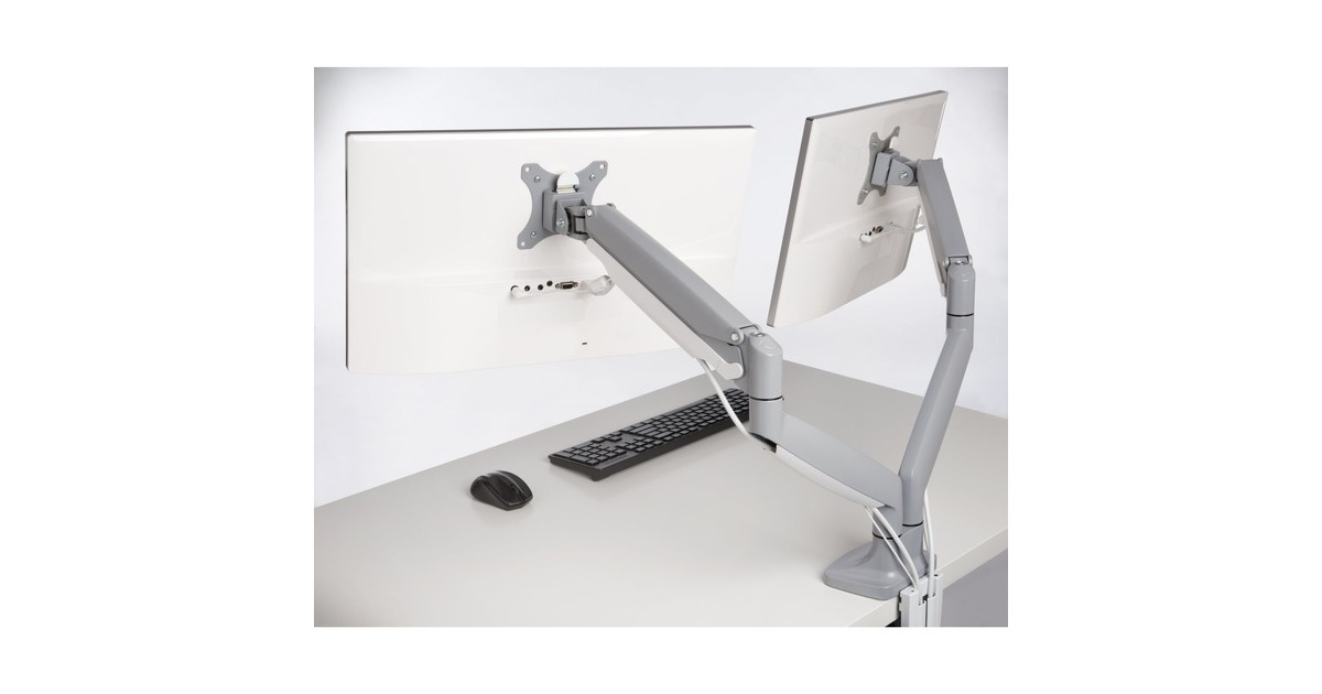 Kensington SmartFit One Touch Dual Monitorarm, Monitorhalterung(grau)