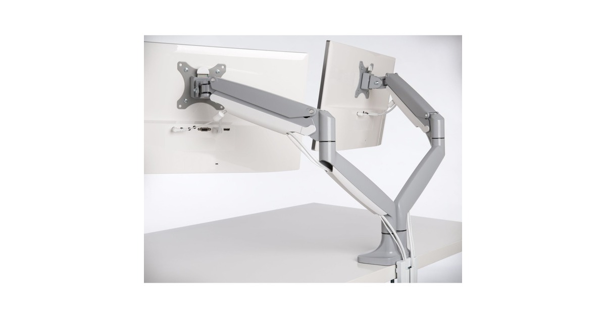 Kensington SmartFit One Touch Dual Monitorarm, Monitorhalterung(grau)