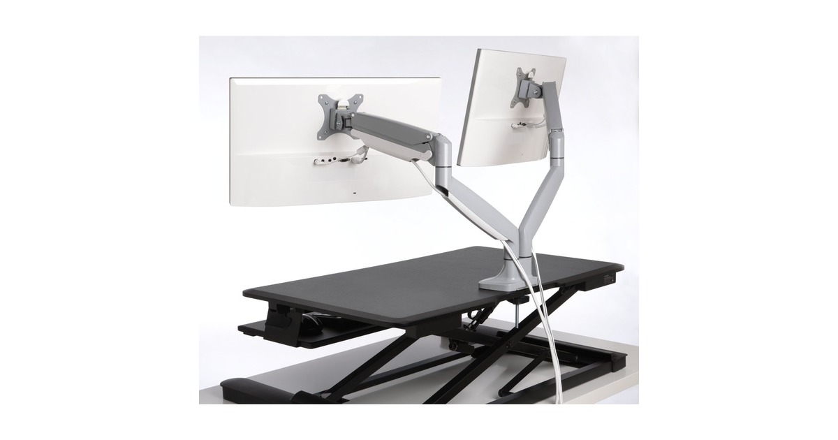 Kensington SmartFit One Touch Dual Monitorarm, Monitorhalterung(grau)