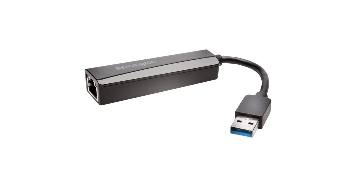 Kensington USB 3.0-Ethernet-Adapter, LAN-Adapter(schwarz)