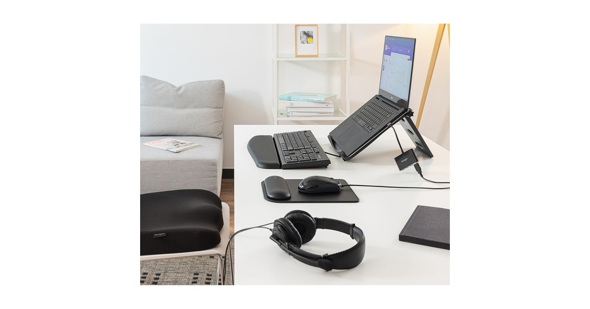 Kensington USB HiFi-Kopfhörer mit Mikrofon, Headset(schwarz)
