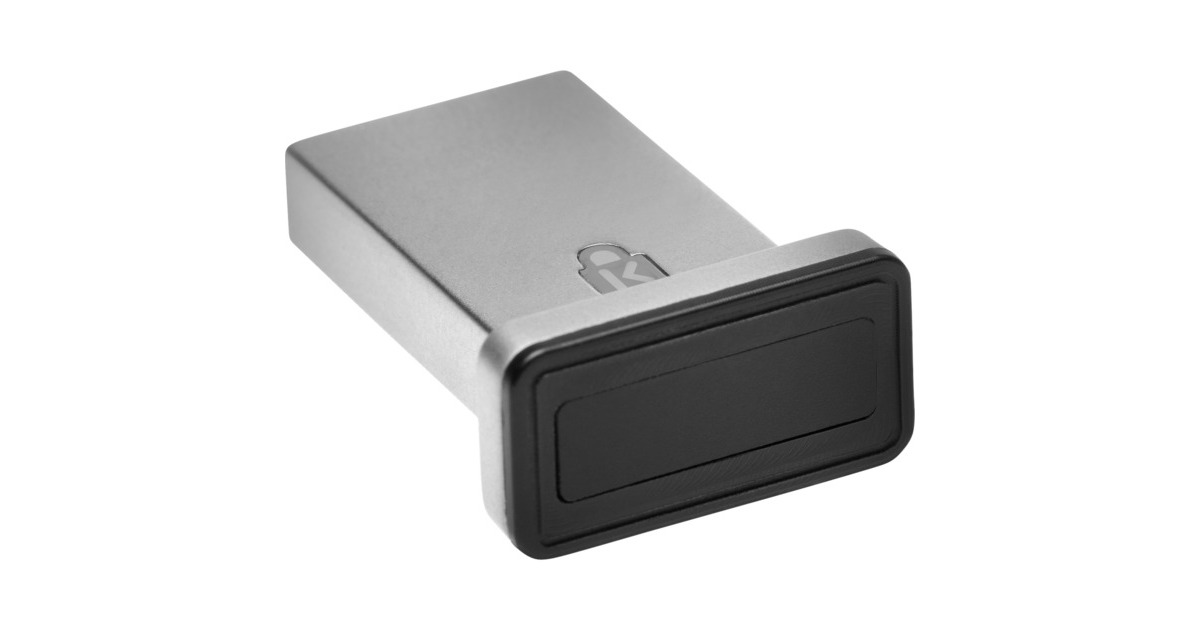 Kensington VeriMark IT, USB-Stick(schwarz, USB-A, Fingerprint Key, FIDO U2F, Windows Hello, Windows Hello for Business)