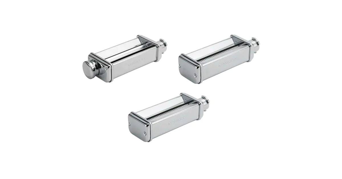 Kenwood Pasta-Set MAX980ME, für Lasagne, Fettuccine, Spaghetti, Aufsatz(edelstahl, für Küchenmaschine Chef / kMix)