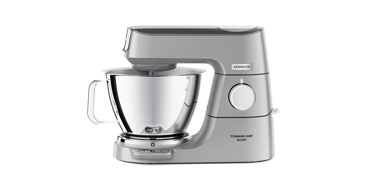 Kenwood Titanium Chef Baker Küchenmaschine KVC85.124SI(silber, 1.200 Watt)