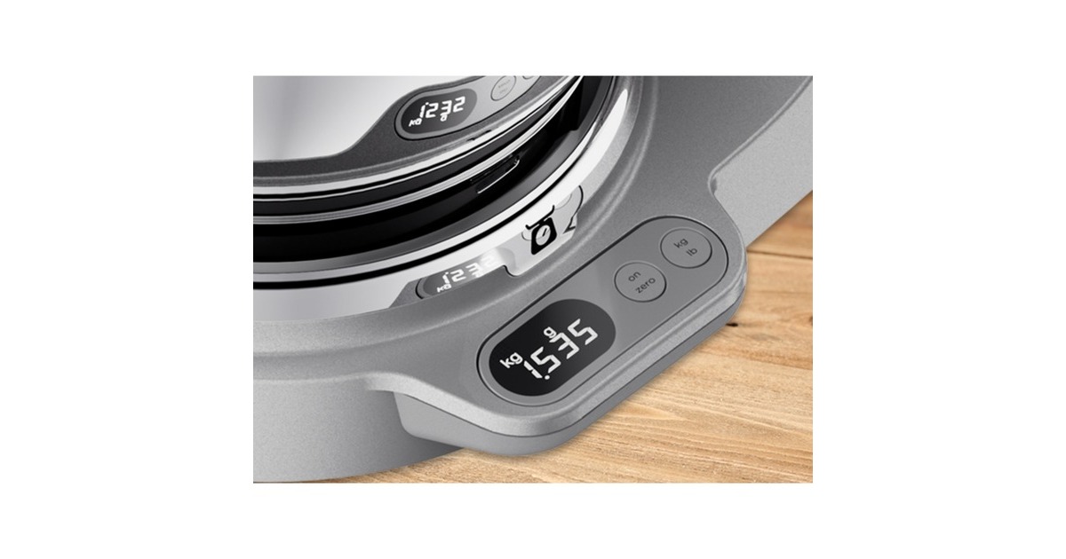 Kenwood Titanium Chef Baker Küchenmaschine KVC85.124SI(silber, 1.200 Watt)